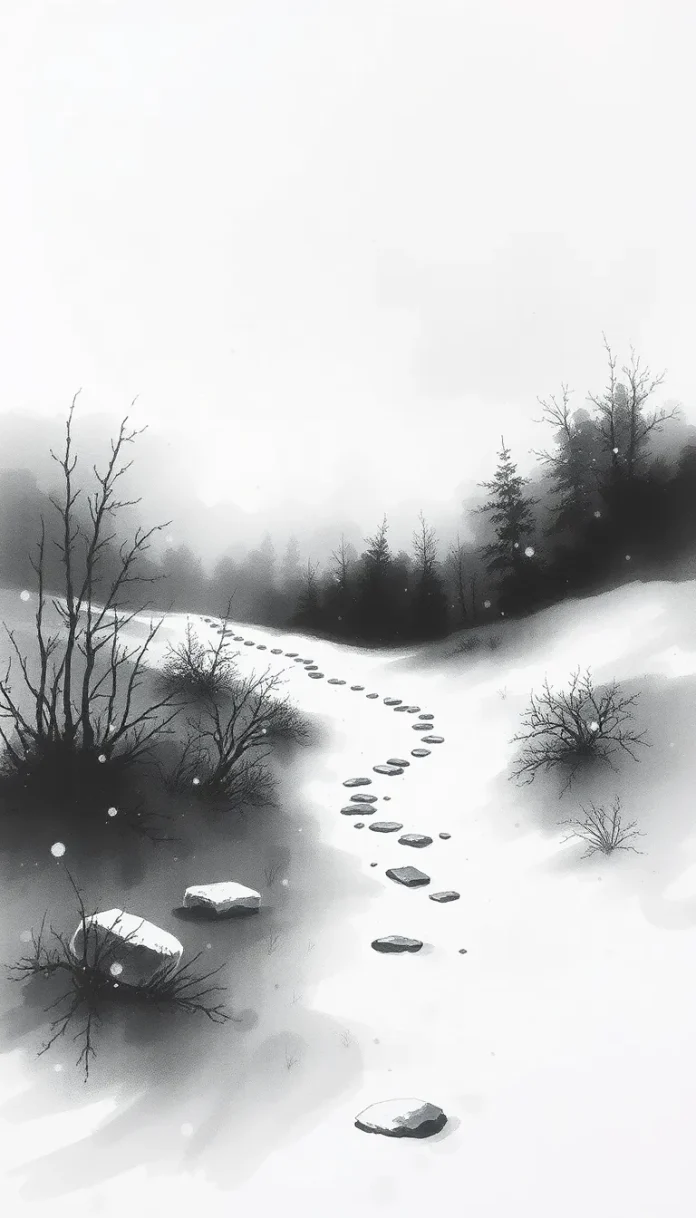 fading-footsteps-in-the-snow Fading Footsteps in the Snow – A Sad Poem on Love and Loss