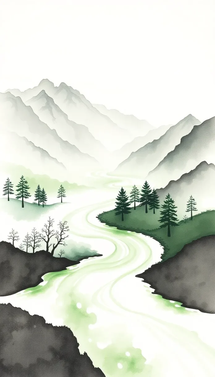 the-rivers-flow The River's Flow – A Reflective Nature Poem on Life’s Seasons