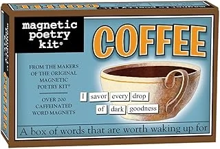 Magnetic Poetry - Coffee Kit - Words for Refrigerator - Write Poems and Letters on the Fridge
